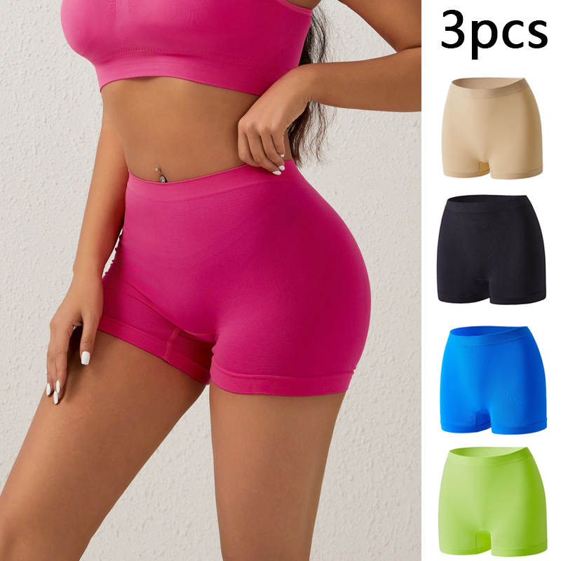Boyshort Underwear - 3 stks Vrouwen Naadloze Hoge Taille