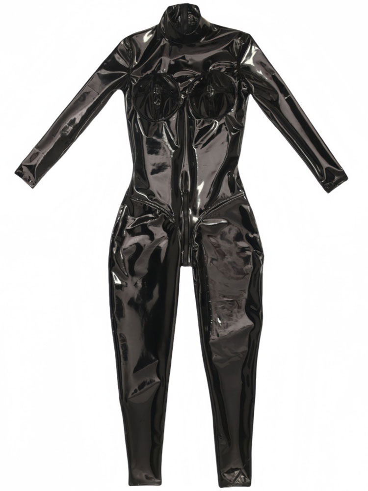 Shapewear Bodysuit Firm - Sexy PU Latex Ammoniak Jumpsuit Dames