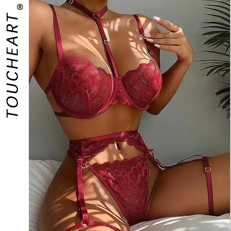 Garter Belt Set - Toucheart Sexy Interessant Ondergoed Voor Vrouwen