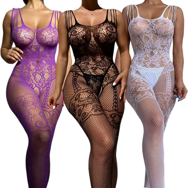 Bodystocking Fishnet - Vrouwen Fancy Sexy Lingerie Transparante Full