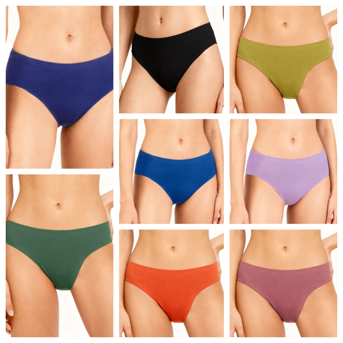 Seamless Underwear Women - Zeriluna Naadloze menstruatieslipjes Zacht Glad Huidvriendelijk