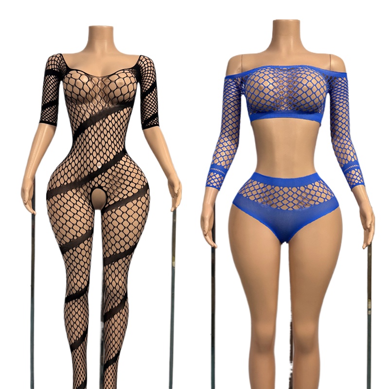 Babydoll Chemise Night - Plus size bodysuit met opengewerkte details,