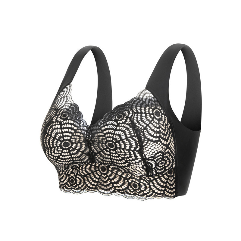 Seamless Underwear Women - L'bellagiovanna Draadloze kanten bh-tanktop voor dames,