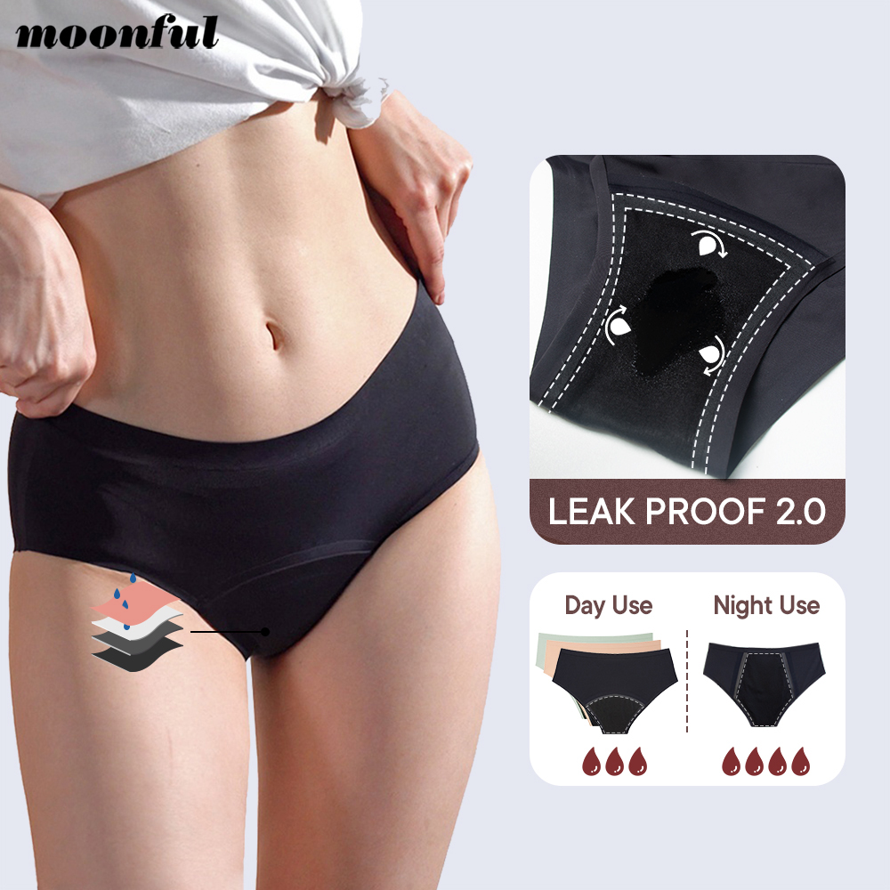 Seamless Underwear Women - Naadloze Menstruatie Slipje Vrouw Overvloedige Flow