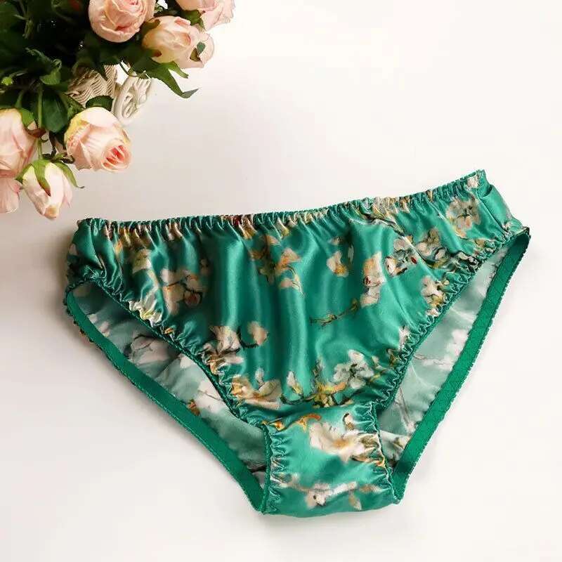 Boyshort Underwear - Zomerse bloemenprint ijzijde heren doorschijnende lingerie