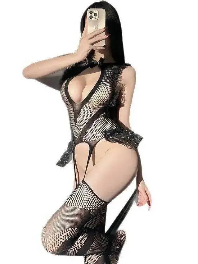 Sexy Kanten Trim Visnet Bodyst - Bodystocking Fishnet recensie en prijs