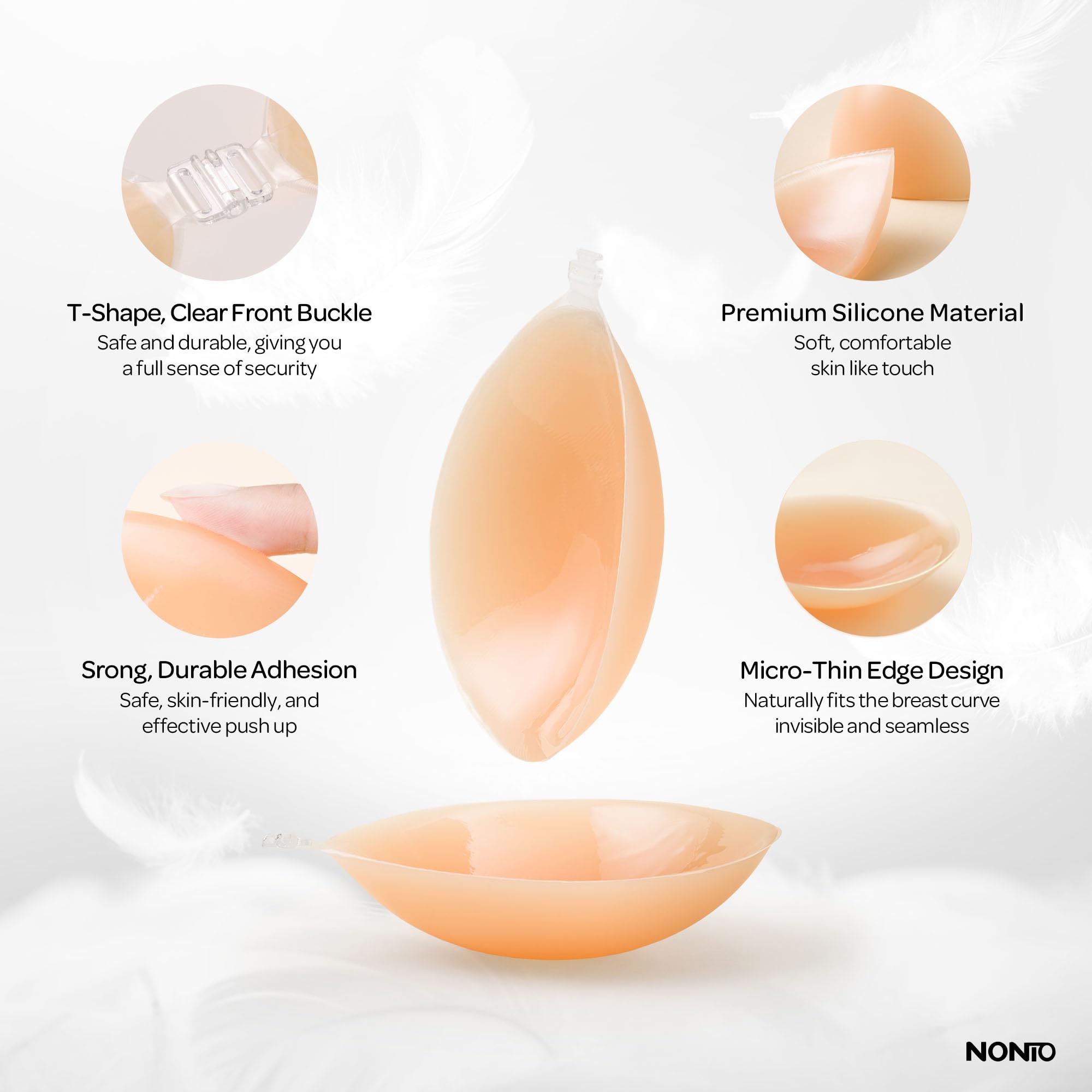 Zelfklevende bh strapless klev - Silicone Bra Adhesive recensie en prijs