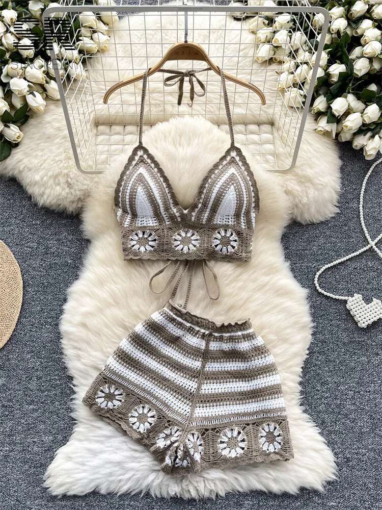 Strandvakantie Gebreide 2 stuk - Cami Top Lace recensie en prijs