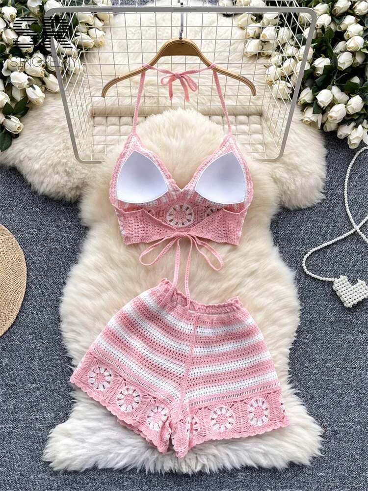 Strandvakantie Gebreide 2 stuk - Cami Top Lace recensie en prijs