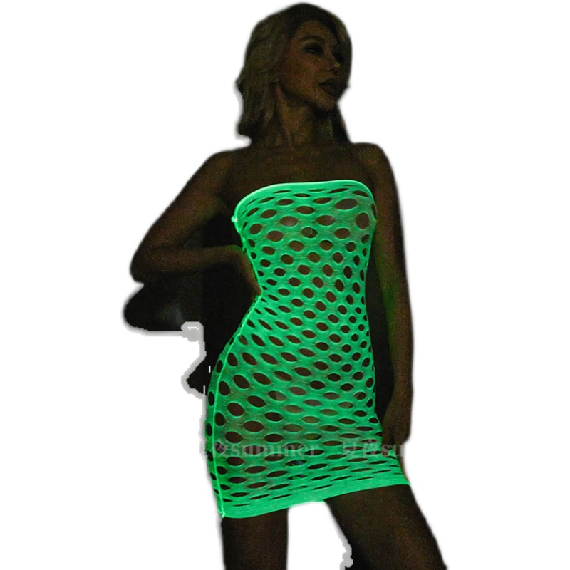 Lichtgevende Glow in The Dark  - Bodystocking Fishnet recensie en prijs