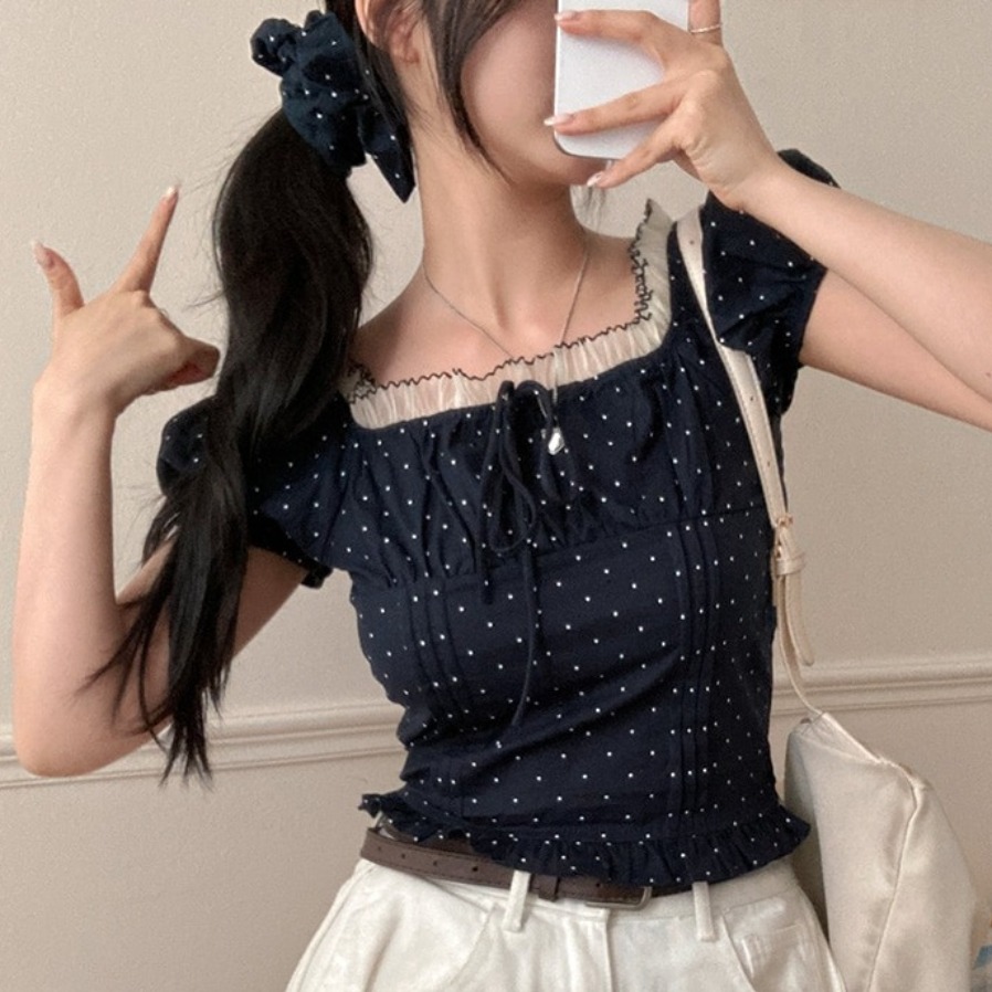 Zomerse zoete bubbelmouw polka - Corset Waist Cinch recensie en prijs