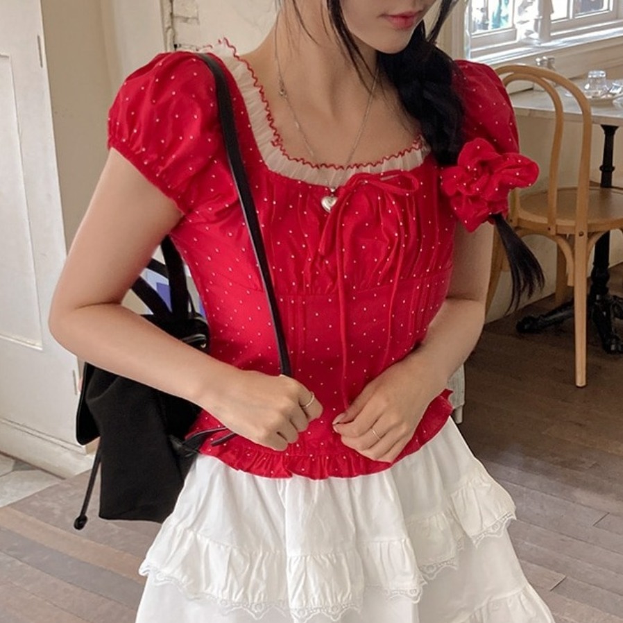 Zomerse zoete bubbelmouw polka - Corset Waist Cinch recensie en prijs