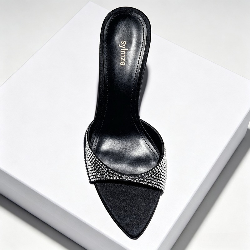 Strass Designer Hakken Slipper - Slip Dress Satin recensie en prijs