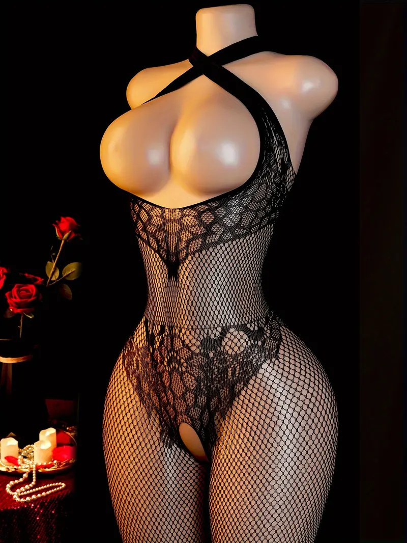 Sling Halter Hals Babypoppen O - Bodystocking Fishnet recensie en prijs