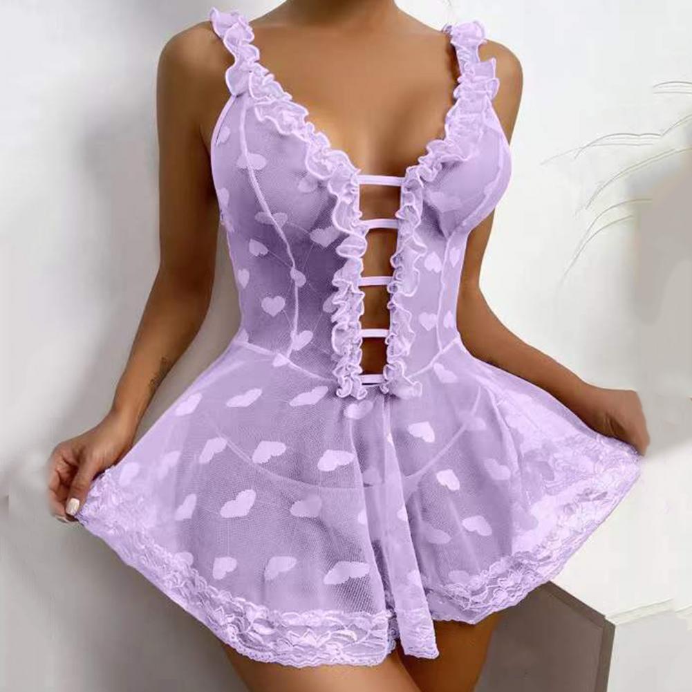 2026 Sexy Nachtkleding Mouwloo - Babydoll Chemise Night recensie en prijs