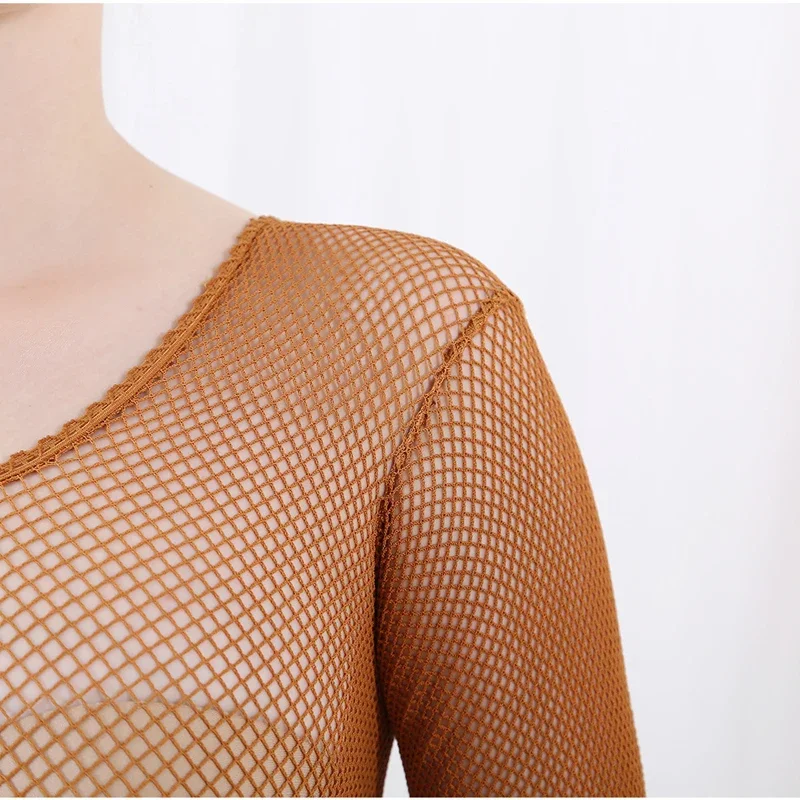 Latin Dance Full Body Jumpsuit - Bodystocking Fishnet recensie en prijs